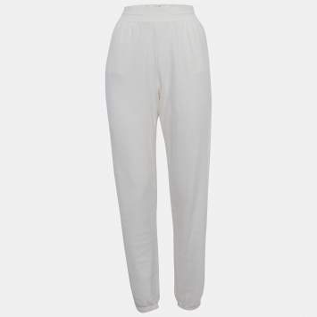 مملوكة مسبقًا Loro Piana Off-White Knit Sweatpants S