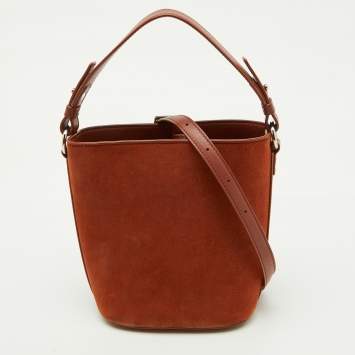 Loro Piana Brown Nubuck Leather Crossbody Bag