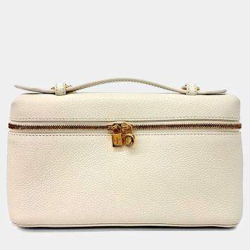 Pre Owned حقيبة صغيرة لورو بيانا بيج جلد لورو بيانا بجيب إضافي L19