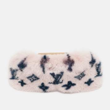 Pre Owned Louis Vuitton Pink Mink Monogram Sleep Eye Mask
