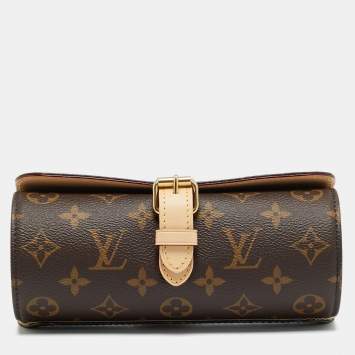 Pre Owned Louis Vuitton 3 Watch Case Monogram Canvas