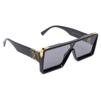 Pre Owned Louis Vuitton Black Acetate Z1321W Dayton Sunglasses