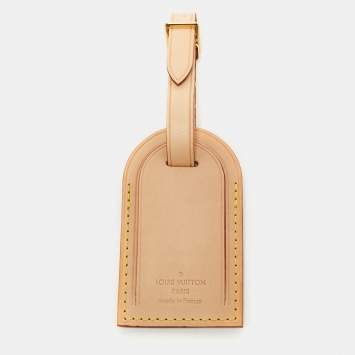 Pre Owned Louis Vuitton Vachetta Leather Luggage Name Tag