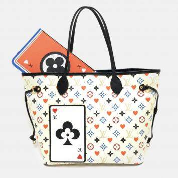 Pre Owned Louis Vuitton Multicolor Monogram Canvas Neverfull MM Game On Tote Bag 