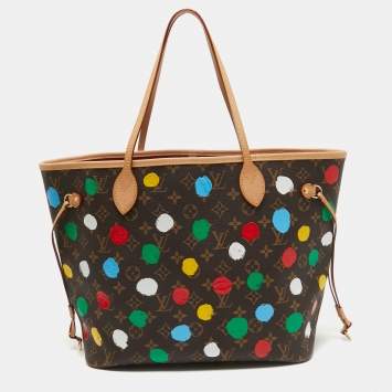 Pre Owned Louis Vuitton x Yayoi Kusama Monogram Dots Canvas Neverfull MM Bag