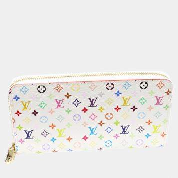 Pre Owned Louis Vuitton Monogram Multicolor Canvas Zippy Wallet