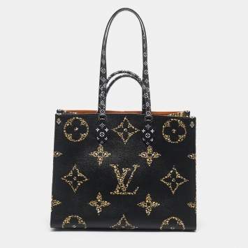 Pre Owned Louis Vuitton Jungle Giant Monogram Canvas OnTheGo GM Bag
