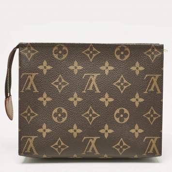 Pre Owned Louis Vuitton Monogram Canvas Toiletry 19 Pouch 
