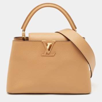 Pre Owned Louis Vuitton Arizona Taurillon Leather Capucines MM Bag