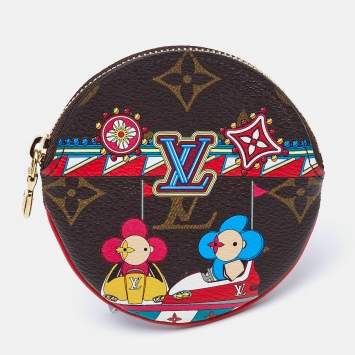 Louis Vuitton Monogram Canvas Christmas Animation Bumper Cars Coin Purse