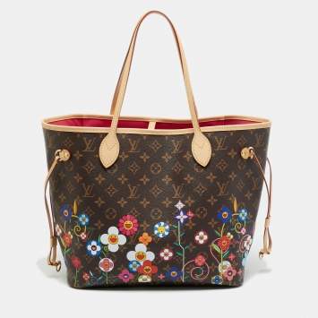 مملوكة مسبقًا Louis Vuitton x Takashi Murakami Neverfull MM Monogram Canvas Tote