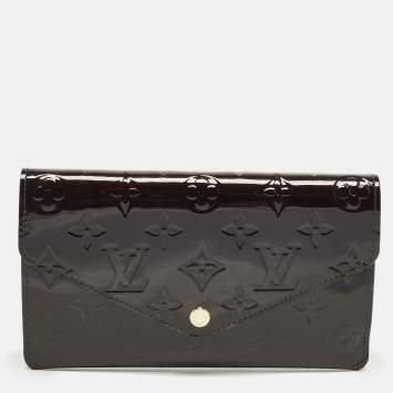 Pre Owned Louis Vuitton Jeanne Amarante Monogram Vernis Continental Wallet