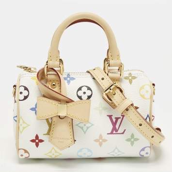مملوكة مسبقًا Louis Vuitton x Takashi Murakami Speedy Nano Multicolore Monogram Canvas Satchel