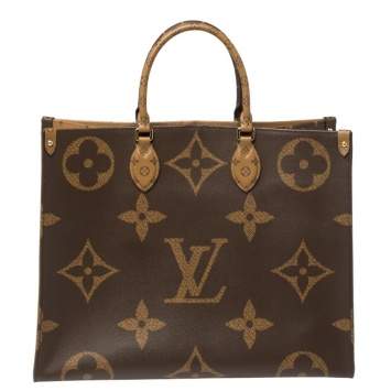 Pre Owned Louis Vuitton Reverse Monogram Canvas Giant Onthego GM Bag