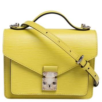 Pre Owned Louis Vuitton Citron Epi Leather Monceau BB Bag