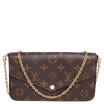 Pre Owned Louis Vuitton Monogram Canvas Felicie Pochette Bag