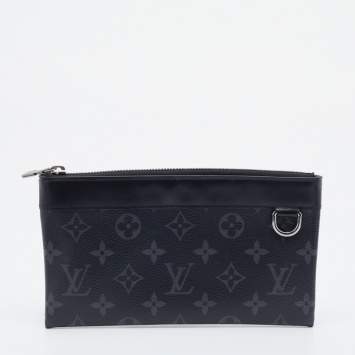 Pre Owned Louis Vuitton Monogram Eclipse Canvas Discovery PM Pochette