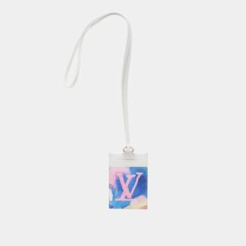 Pre Owned Louis Vuitton Multicolor Monogram Watercolor Canvas Card Holder On Strap