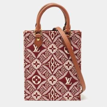 Pre Owned Louis Vuitton Bordeaux Since 1854 Jacquard Petit Sac Plat Bag
