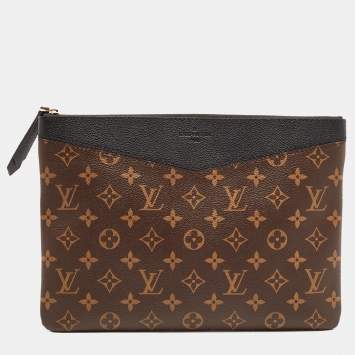 Pre Owned Louis Vuitton Black Monogram Canvas Daily Pouch