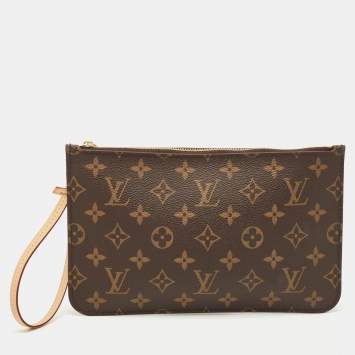 Pre Owned Louis Vuitton Monogram Neverfull MM Pouch