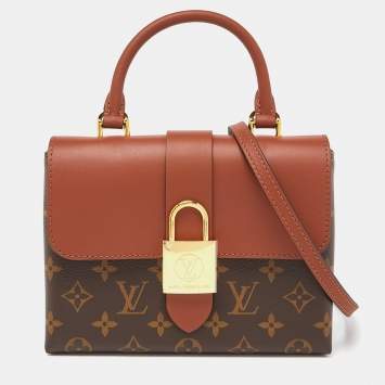 Pre Owned Louis Vuitton Caramel Monogram Canvas Locky BB Bag