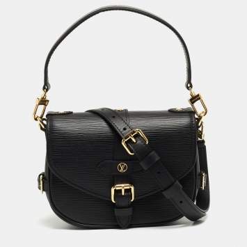 Pre Owned Louis Vuitton Black Epi Leather Saumur BB Bag