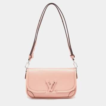 Pre Owned Louis Vuitton Rose Trianon Pink Epi Leather Buci Bag