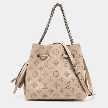 Pre Owned Louis Vuitton Gallet Monogram Mahina Leather Bella Bag