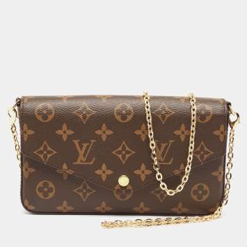 Pre Owned Louis Vuitton Monogram Canvas Felicie Pochette Bag