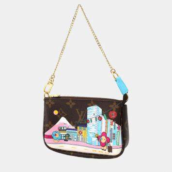 Pre Owned Louis Vuitton Vivienne Japan Monogram Mini Pochette Accessoires bag
