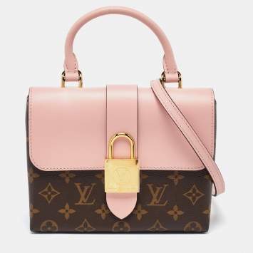 Pre Owned Louis Vuitton Rose Poudre Monogram Canvas Locky BB Bag
