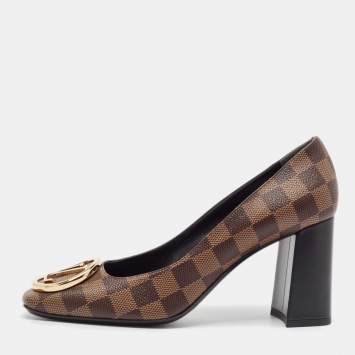 مملوكة مسبقًا Louis Vuitton Brown Damier Ebene Canvas Madeleine Pumps Size 40