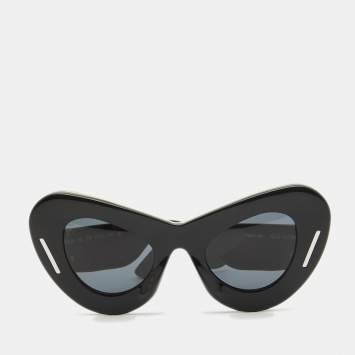 Pre Owned Louis Vuitton Black/Yellow Z0835W Michelle Cat Eye Sunglasses