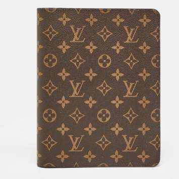 Pre Owned Louis Vuitton Monogram Canvas Desk Agenda Cover 