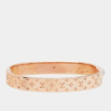 Pre Owned Louis Vuitton Nanogram Two Tone Bracelet M