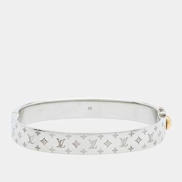 Pre Owned Louis Vuitton Nanogram Two Tone Bracelet M