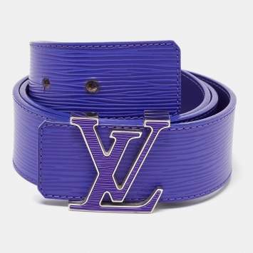 Pre Owned Louis Vuitton Figue Epi Leather LV Initiales Belt 85CM