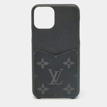 Pre Owned Louis Vuitton Monogram Eclipse Canvas and Leather iPhone 11Pro Bumper Case