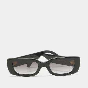Pre Owned Louis Vuitton Black Z2109W LV Circle Rectangular Sunglasses
