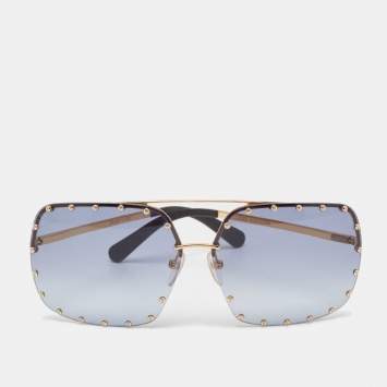 Pre Owned Louis Vuitton Blue Gradient Z2354W The Party Square Sunglasses