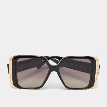 Pre Owned Louis Vuitton Black/Gold Gradient LV Moon Square Sunglasses