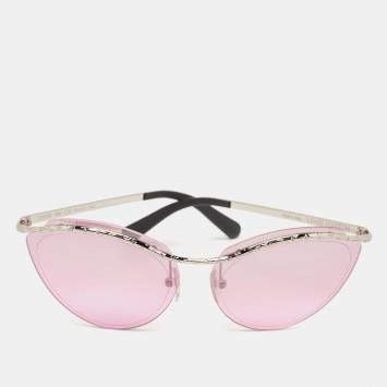 Louis Vuitton Pink Z1040W Rimless Thelma and Louise Cat Eye Sunglasses