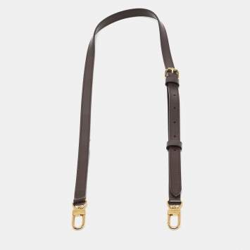 Pre Owned Louis Vuitton Brown Leather Adjustable Shoulder Bag Strap