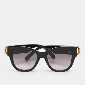 Pre Owned Louis Vuitton Black LV Link PM Cat Eye Sunglasses