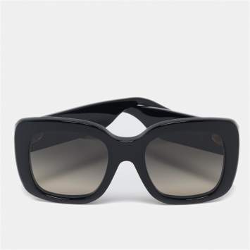 Pre Owned Louis Vuitton Black Gradient Z1611W LV Empreinte Square Sunglasses