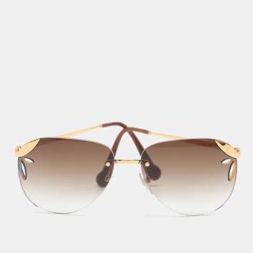 Louis Vuitton Gold Plated/ Grey Gradient Z0098W Millionaire