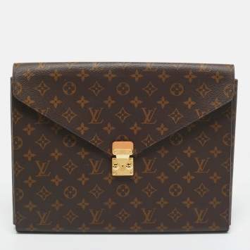 Pre Owned Louis Vuitton Monogram Canvas Mark Folder