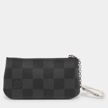 Pre Owned Louis Vuitton Damier Graphite Canvas Key Pouch