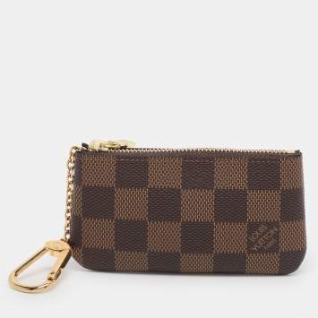 Pre Owned Louis Vuitton Damier Ebene Canvas Key Pouch